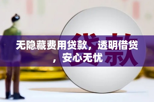 吴起无隐藏费用贷款，透明借贷，安心无忧