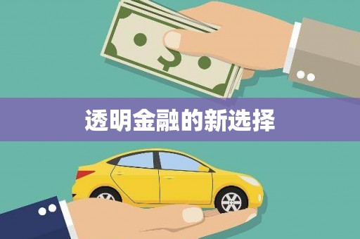 吴起透明金融的新选择