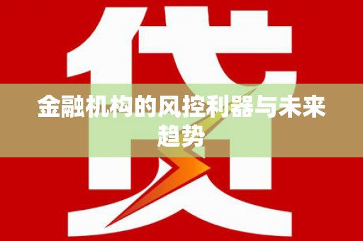吴起金融机构的风控利器与未来趋势
