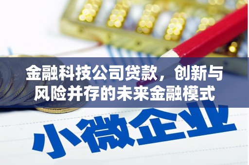 吴起金融科技公司贷款，创新与风险并存的未来金融模式