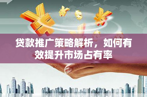 吴起贷款推广策略解析，如何有效提升市场占有率