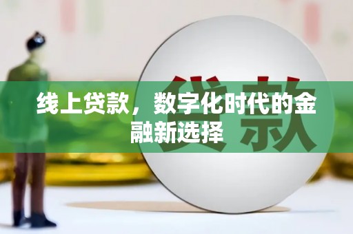 吴起线上贷款，数字化时代的金融新选择