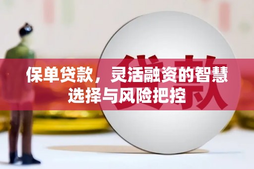 吴起保单贷款，灵活融资的智慧选择与风险把控