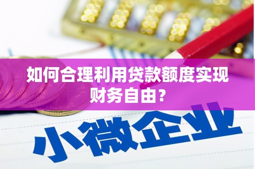 吴起如何合理利用贷款额度实现财务自由？