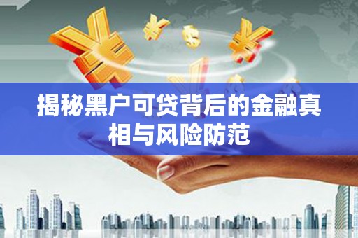 吴起揭秘黑户可贷背后的金融真相与风险防范