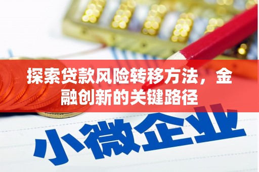吴起探索贷款风险转移方法，金融创新的关键路径