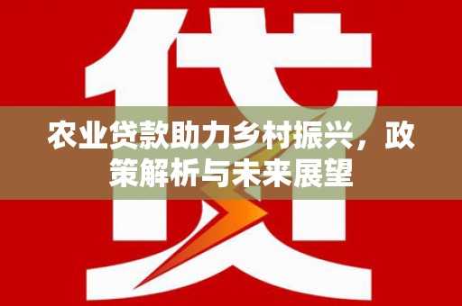 吴起农业贷款助力乡村振兴，政策解析与未来展望