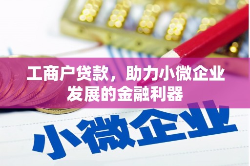 吴起工商户贷款，助力小微企业发展的金融利器