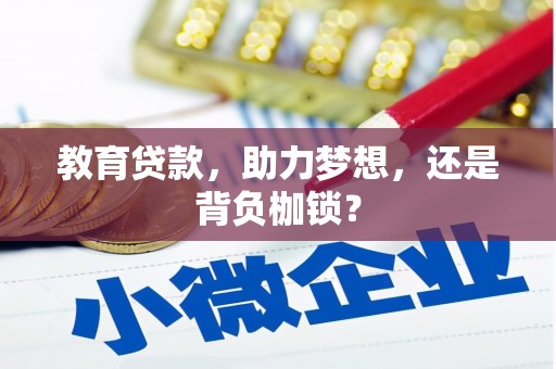 吴起教育贷款，助力梦想，还是背负枷锁？