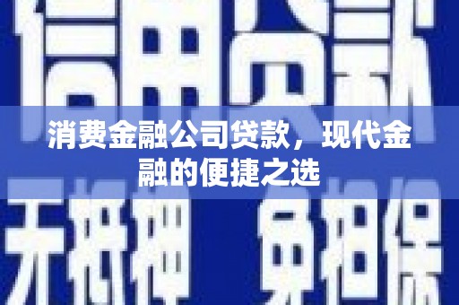 吴起消费金融公司贷款，现代金融的便捷之选