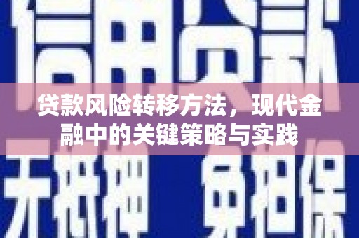 吴起贷款风险转移方法，现代金融中的关键策略与实践