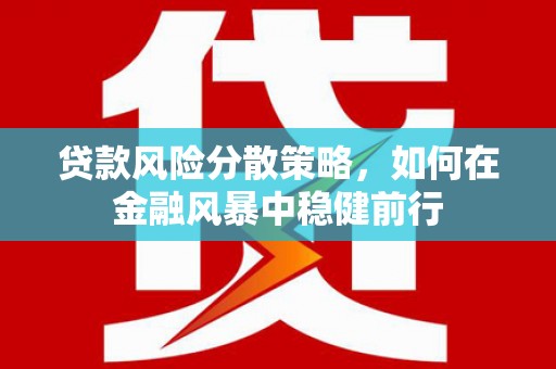 吴起贷款风险分散策略，如何在金融风暴中稳健前行