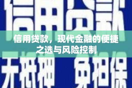 吴起信用贷款，现代金融的便捷之选与风险控制
