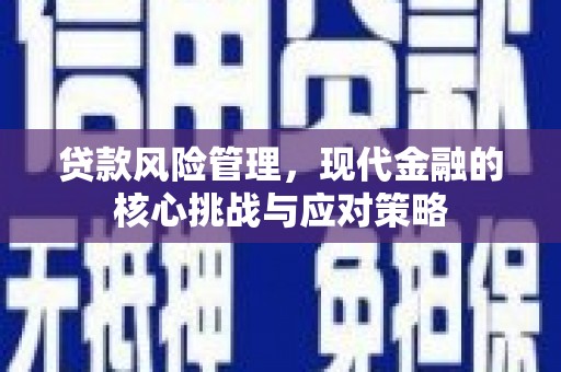吴起贷款风险管理，现代金融的核心挑战与应对策略