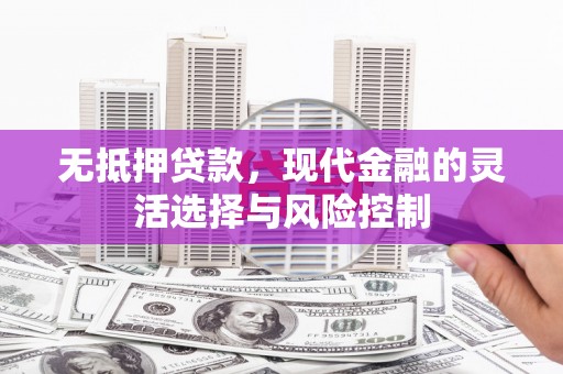 吴起无抵押贷款，现代金融的灵活选择与风险控制