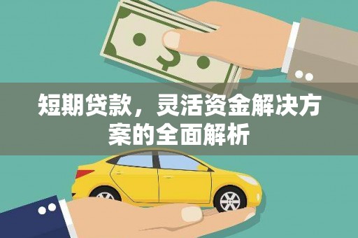 吴起短期贷款，灵活资金解决方案的全面解析