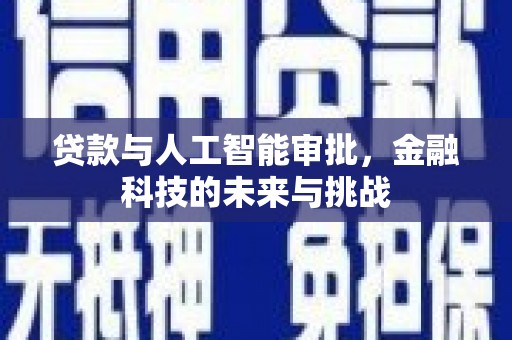 吴起贷款与人工智能审批，金融科技的未来与挑战