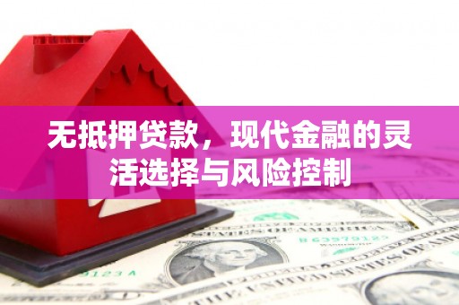 吴起无抵押贷款，现代金融的灵活选择与风险控制