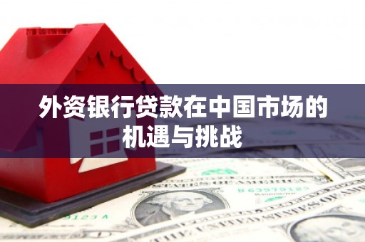 吴起外资银行贷款在中国市场的机遇与挑战