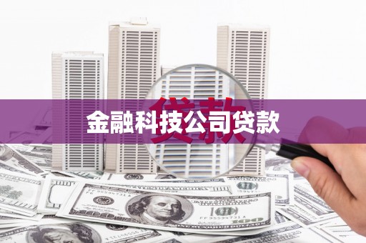 吴起金融科技公司贷款