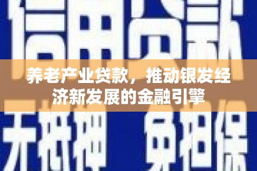 吴起养老产业贷款，推动银发经济新发展的金融引擎