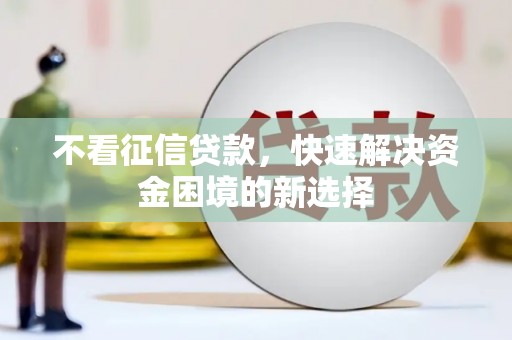 吴起不看征信贷款，快速解决资金困境的新选择