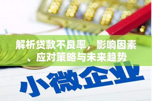 吴起解析贷款不良率，影响因素、应对策略与未来趋势