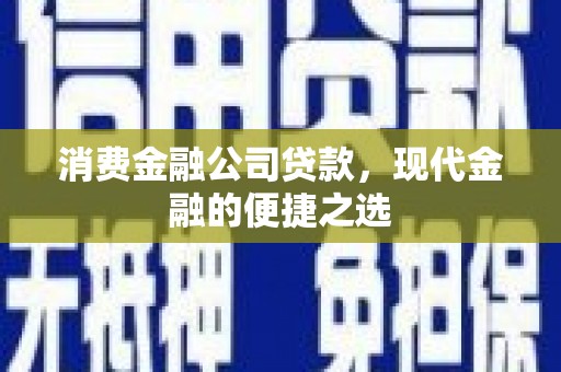 吴起消费金融公司贷款，现代金融的便捷之选