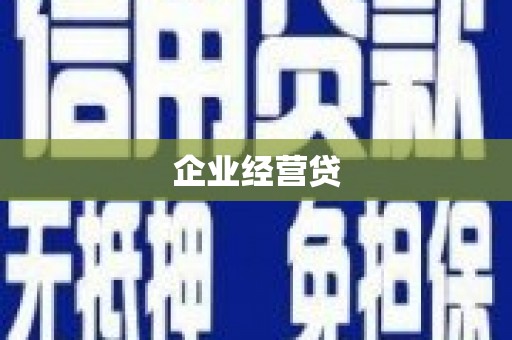 吴起企业经营贷