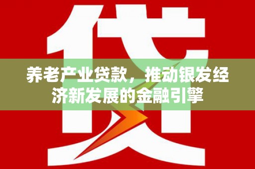 吴起养老产业贷款，推动银发经济新发展的金融引擎