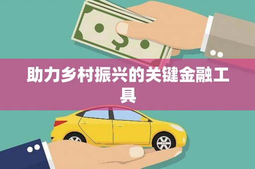 吴起助力乡村振兴的关键金融工具