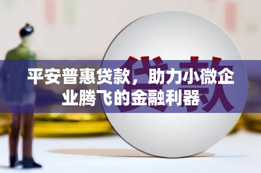 吴起平安普惠贷款，助力小微企业腾飞的金融利器