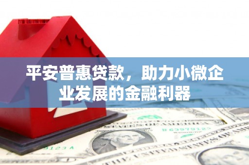 吴起平安普惠贷款，助力小微企业发展的金融利器