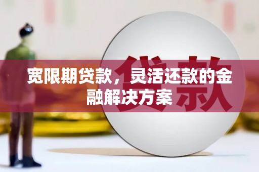 吴起宽限期贷款，灵活还款的金融解决方案