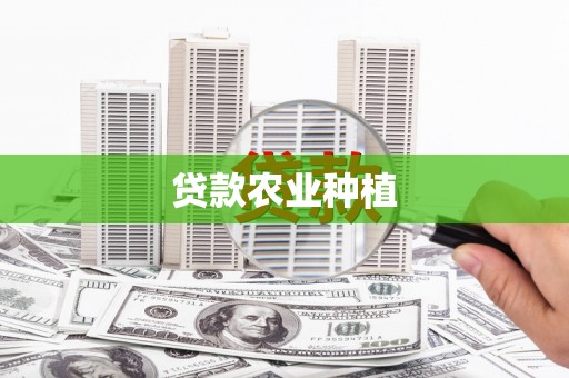 吴起贷款农业种植