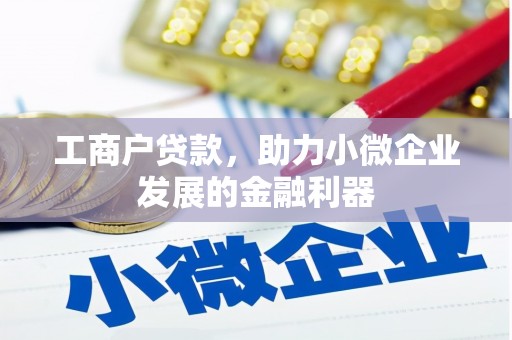 吴起工商户贷款，助力小微企业发展的金融利器