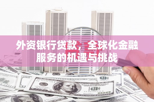 吴起外资银行贷款，全球化金融服务的机遇与挑战
