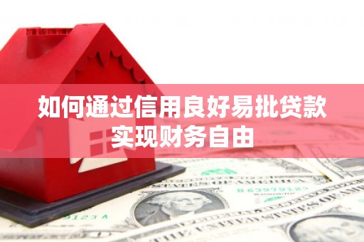 吴起如何通过信用良好易批贷款实现财务自由