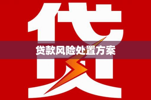 吴起贷款风险处置方案