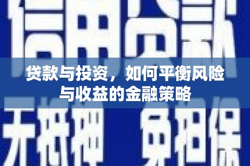 吴起贷款与投资，如何平衡风险与收益的金融策略