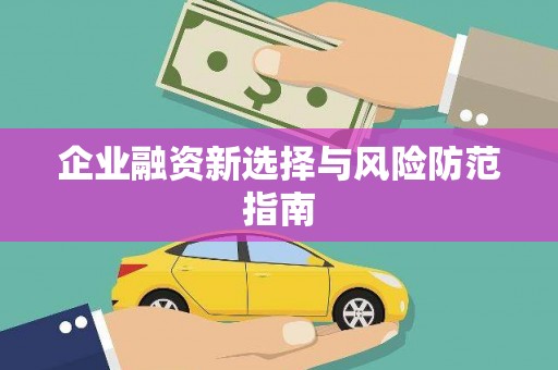 吴起企业融资新选择与风险防范指南