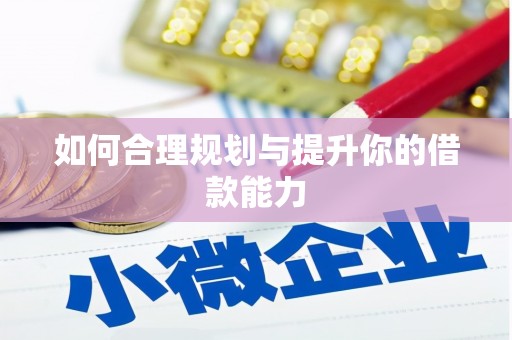 吴起如何合理规划与提升你的借款能力