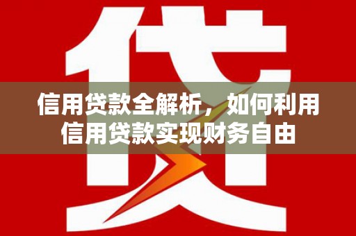 吴起信用贷款全解析，如何利用信用贷款实现财务自由