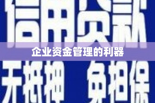 吴起企业资金管理的利器
