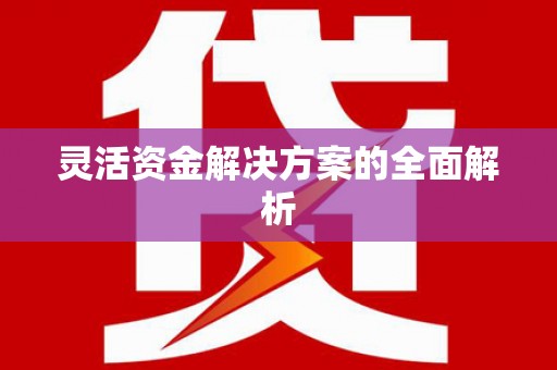吴起灵活资金解决方案的全面解析